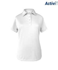 PLAYERA TIPO POLO DAMA MANGA CORTA 100% POLIESTER