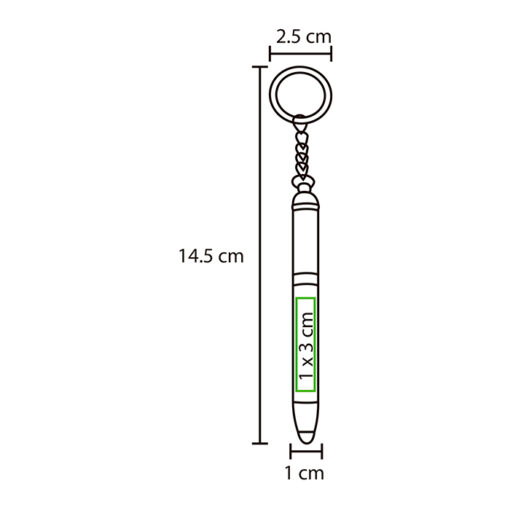 Bolígrafo mini llavero West MOD. BL 080 INV - Imagen 7