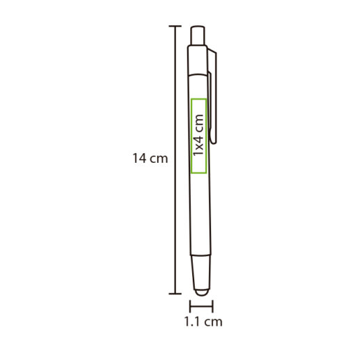 Bolígrafo en aluminio Kozan MOD. BL-110 INV - Imagen 10