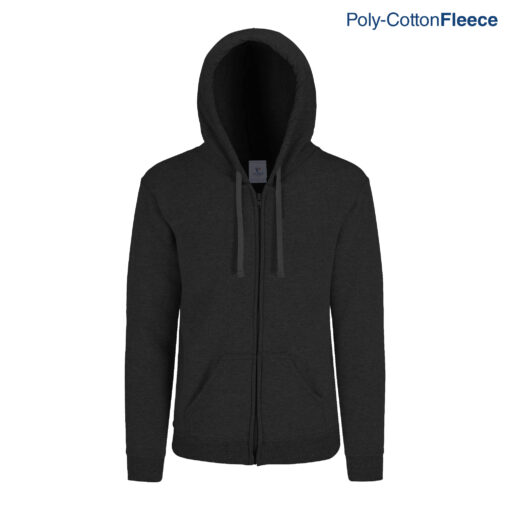 SUDADERA CON CIERRE Y CAPUCHA UNISEX - Imagen 3