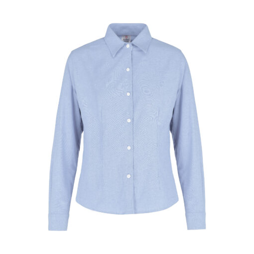BLUSA OXFORD MANGA LARGA CON SILUETA - Imagen 2
