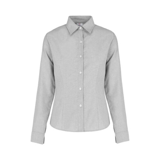 BLUSA OXFORD MANGA LARGA CON SILUETA - Imagen 4