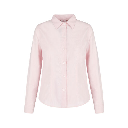 BLUSA OXFORD MANGA LARGA CON SILUETA - Imagen 3