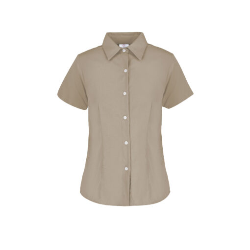 BLUSA DE GABARDINA DAMA CON SILUETA - Imagen 5