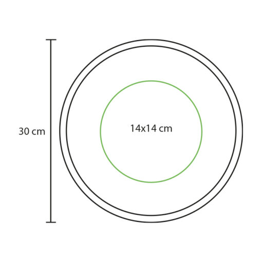 Reloj de pared de aluminio Dorado MOD. PD-005 INV - Imagen 4