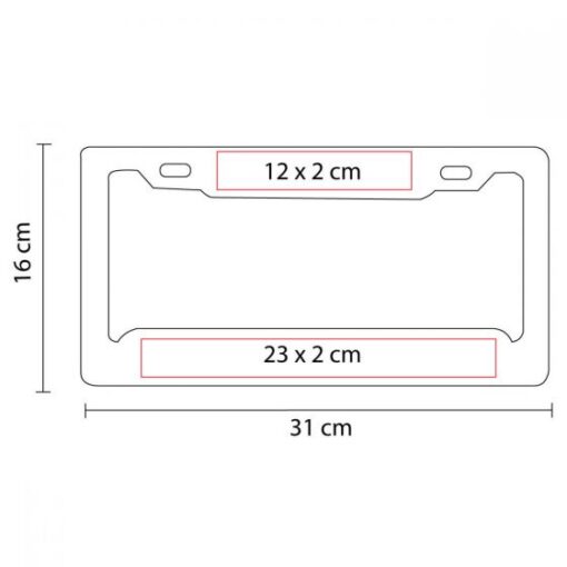 PORTA PLACA MOD. PRO 024 PRO - Imagen 3