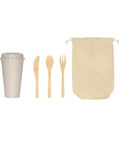 SET DE CUBIERTOS Y VASO TOBALÁ MOD. KTC 044 PRO