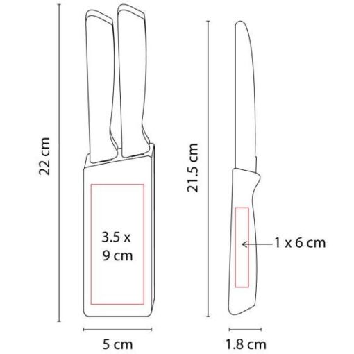 SET DE CUCHILLOS CORVI MOD. KTC 100 PRO - Imagen 4