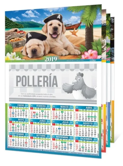 CALENDARIO DE CARTULINA Serie D