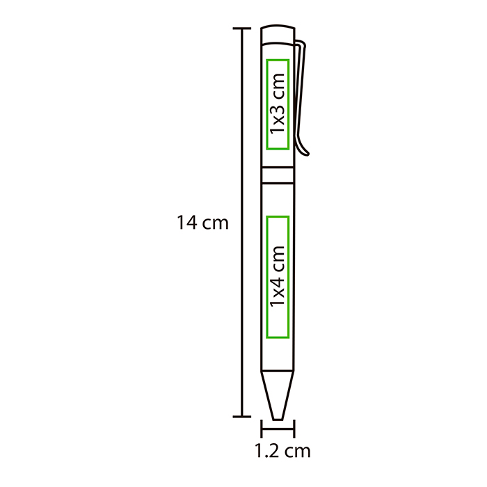 Bolígrafo twist tipo barrel Rawa MOD. BL-105 INV - Imagen 4