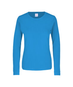 PLAYERAS CUELLO REDONDO DAMA MANGA LARGA CON SILUETA