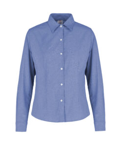 BLUSA OXFORD MANGA LARGA CON SILUETA