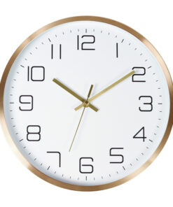 Reloj de pared de aluminio Dorado MOD. PD-005 INV