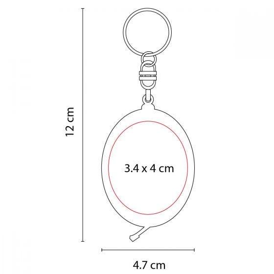 LLAVERO FLEXÓMETRO OVALADO MOD. PRO 008 PRO - Imagen 5