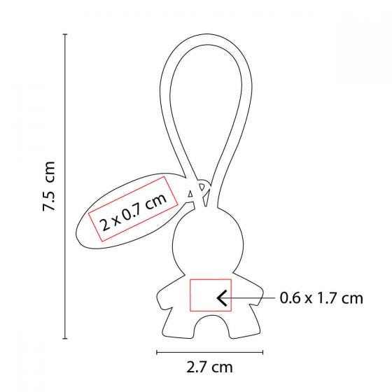 LLAVERO PERSONA CON PLACA MOD. M 2070 PRO - Imagen 3